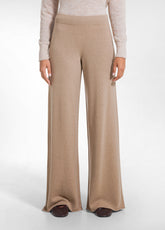 LIGHTWEIGHT WOOL TROUSERS - BROWN - CAMEL BROWN | DEHA