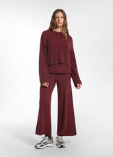 PANTALONI IN LANA LEGGERA ROSSO - CHERRY RED | DEHA