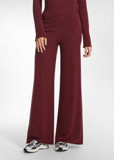 LIGHTWEIGHT WOOL TROUSERS - RED - CHERRY RED | DEHA