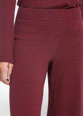 COMPLETO MAGLIA GIROCOLLO E PANTALONI IN LANA LEGGERA ROSSO - | DEHA