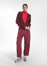 CARDIGAN CORTO IN ALPACA ROSSO - CHERRY RED | DEHA