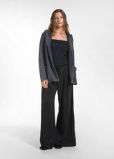 TOP IN MAGLIA LUREX NERO - BLACK | DEHA