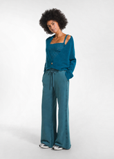 TOP IN MAGLIA LUREX VERDE | DEHA