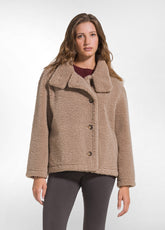 TEDDY-CABAN IN VELOURSOPTIK - MEHRFARBIG - AUTUMN NOISETTE | DEHA