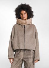 GIACCONE CORTO LANA E NYLON OTHER | DEHA