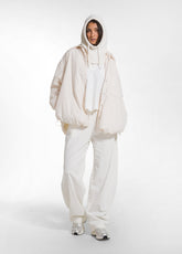 LIGHTLY PADDED OVERSIZED SHIRT - WHITE - SOFT IVORY | DEHA