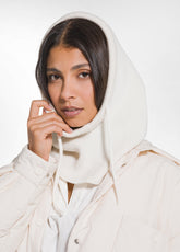 BALACLAVA BEANIE HAT - WHITE - SOFT IVORY | DEHA
