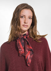 ALL-OVER WOOL SCARF - RED - CHERRY RED | DEHA