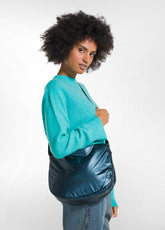 METALLIC SHOULDER BAG - GREEN - TEAL GREEN | DEHA