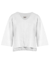 COMFY KIMONO SWEATSHIRT - WHITE - Knitwear - Outlet | DEHA