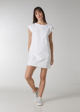 COMFY FLEECE DRESS - WHITE - WHITE | DEHA
