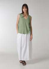 FLOWING TANK TOP - GREEN - T-shirts - Outlet | DEHA