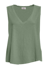 FLOWING TANK TOP - GREEN - T-shirts - Outlet | DEHA
