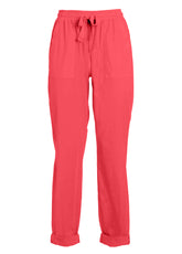 POPLIN STRAIGHT PANTS - RED - Pants - Outlet | DEHA