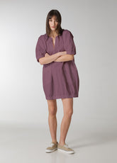 POPLIN BALLOON DRESS - PURPLE - Dresses, skirts, and suits - Outlet | DEHA