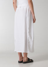 GONNA LUNGA IN TWILL BIANCO - DEHA ESSENTIALS | DEHA