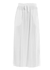 LYOCELL LONG SKIRT - WHITE - Dresses, skirts, and suits - Outlet | DEHA