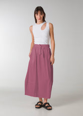 LYOCELL LONG SKIRT - PURPLE - Dresses, skirts, and suits - Outlet | DEHA