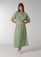 JERSEY LONG DRESS - GREEN - Dresses, skirts, and suits - Outlet | DEHA