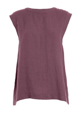 BLUSA IN LINO VIOLA - Camicie & Bluse - Outlet | DEHA