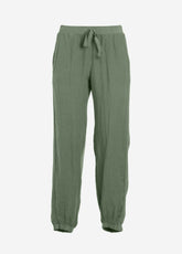 MIXED LINEN SWEATPANTS - GREEN - Pants - Outlet | DEHA