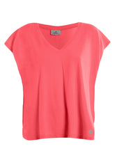 LOOSE-FIT T-SHIRT - RED - CALYPSO CORAL | DEHA