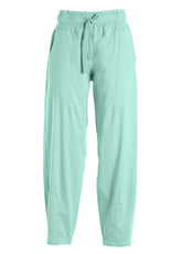 GABARDINE BALLOON FIT PANTS - BLUE - Pants - Outlet | DEHA