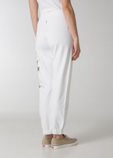 GRAPHIC JOGGER PANTS - WHITE - WHITE | DEHA