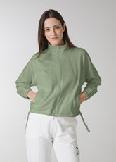 FULL ZIP SWEATSHIRT - GREEN - Knitwear - Outlet | DEHA