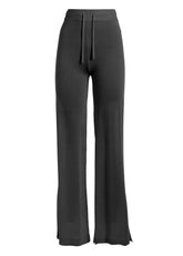 KNITTED LOUNGE PANTS - BLACK - Pants - Outlet | DEHA