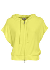 WAFFLE HOODED VEST - YELLOW - Outlet | DEHA