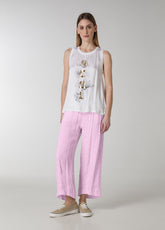 PINSTRIPED SLOUCHY PANTS - PURPLE - Outlet | DEHA