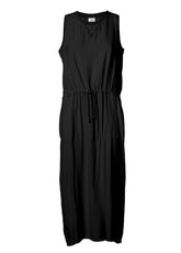 VISCOSE CREPE DRESS - BLACK - Dresses, skirts, and suits - Outlet | DEHA