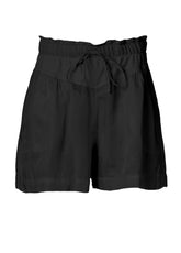 COMBINED LINEN SHORTS - BLACK - Bermuda shorts - Outlet | DEHA