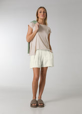 COMBINED LINEN SHORTS - PINK - Outlet | DEHA