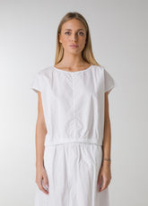 PARACHUTE POPLIN BLOUSE - WHITE - Shirts & Blouses - Outlet | DEHA