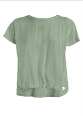 SILK BLENDED BLOUSE - GREEN - Shirts & Blouses - Outlet | DEHA