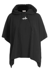 PONCHO IN JERSEY NERO - Outlet | DEHA