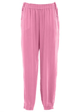 PANTALONE JOGGER IN CUPRO ROSA - Outlet | DEHA