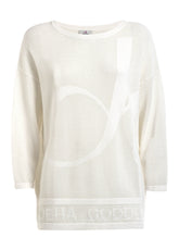LOGO SWEATER - WHITE - Knitwear - Outlet | DEHA