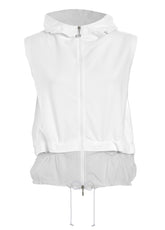NYLON TRIMS VEST - WHITE - Knitwear - Outlet | DEHA