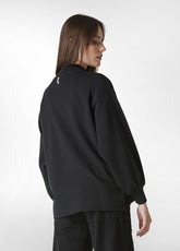 COSY GRAPHIC SWEATSHIRT, BLACK - BLACK | DEHA
