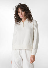 FLUFFY POLAR SWEATSHIRT, WHITE - Leisurewear | DEHA