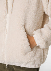 GIACCA ORSETTO CON ZIP BEIGE - BEIGE | DEHA