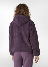 REISSVERSCHLUSSJACKE AUS TEDDYSTOFF, LILA - PURPLE VIOLET | DEHA