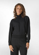 TURTLE NECK COSY SWEATSHIRT, BLACK - Leisurewear | DEHA