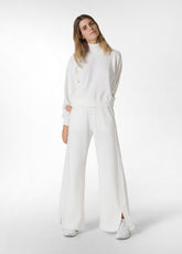 COMFORT SLIT SWEATPANTS, WHITE - Leisurewear | DEHA