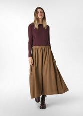 CORDUROY COULOTTE PANTS, BROWN - Dresses, skirts and jumpsuits | DEHA