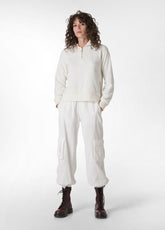 CORDUROY CARGO PANTS, WHITE - Leisurewear | DEHA