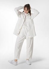 CORDUROY COMBINED PANTS, WHITE - Leisurewear | DEHA